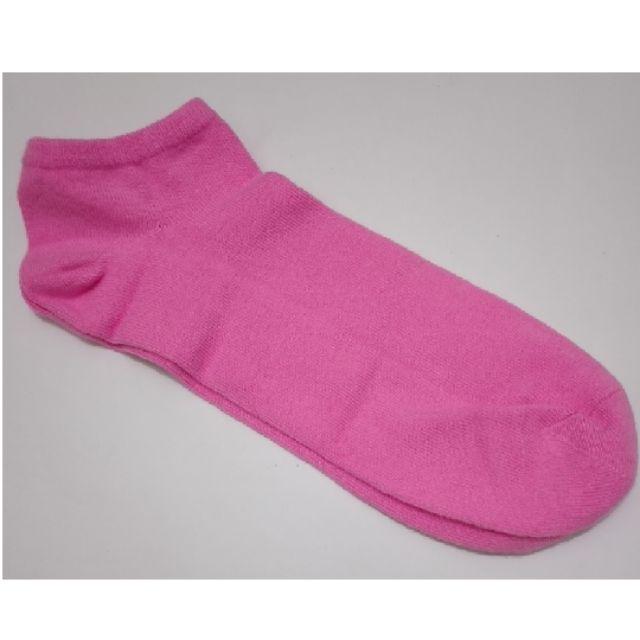 Kaos kaki pendek matakaki warna polos / Ankle socks pria wanita dewasa unisex-Pink