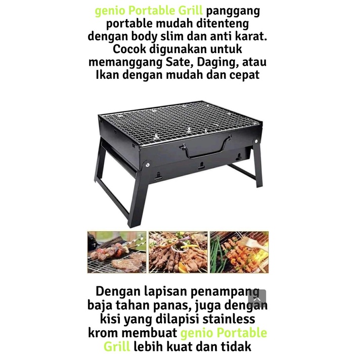 BAROKAH GAMIS Genio Portable grill / Genioportable bbq