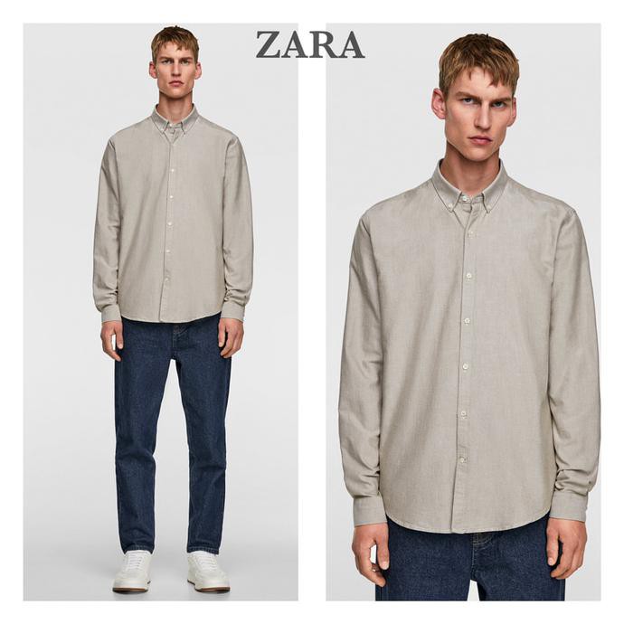 Barang Berkualitas Kemeja Pria Berkerah Zara Man Original CUCI GUDANG
