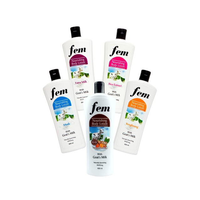FEM Nourishing Body Lotion with Goat's Milk | ❤ jselectiv ❤ Hand Body Lotion Susu Kambing FEM