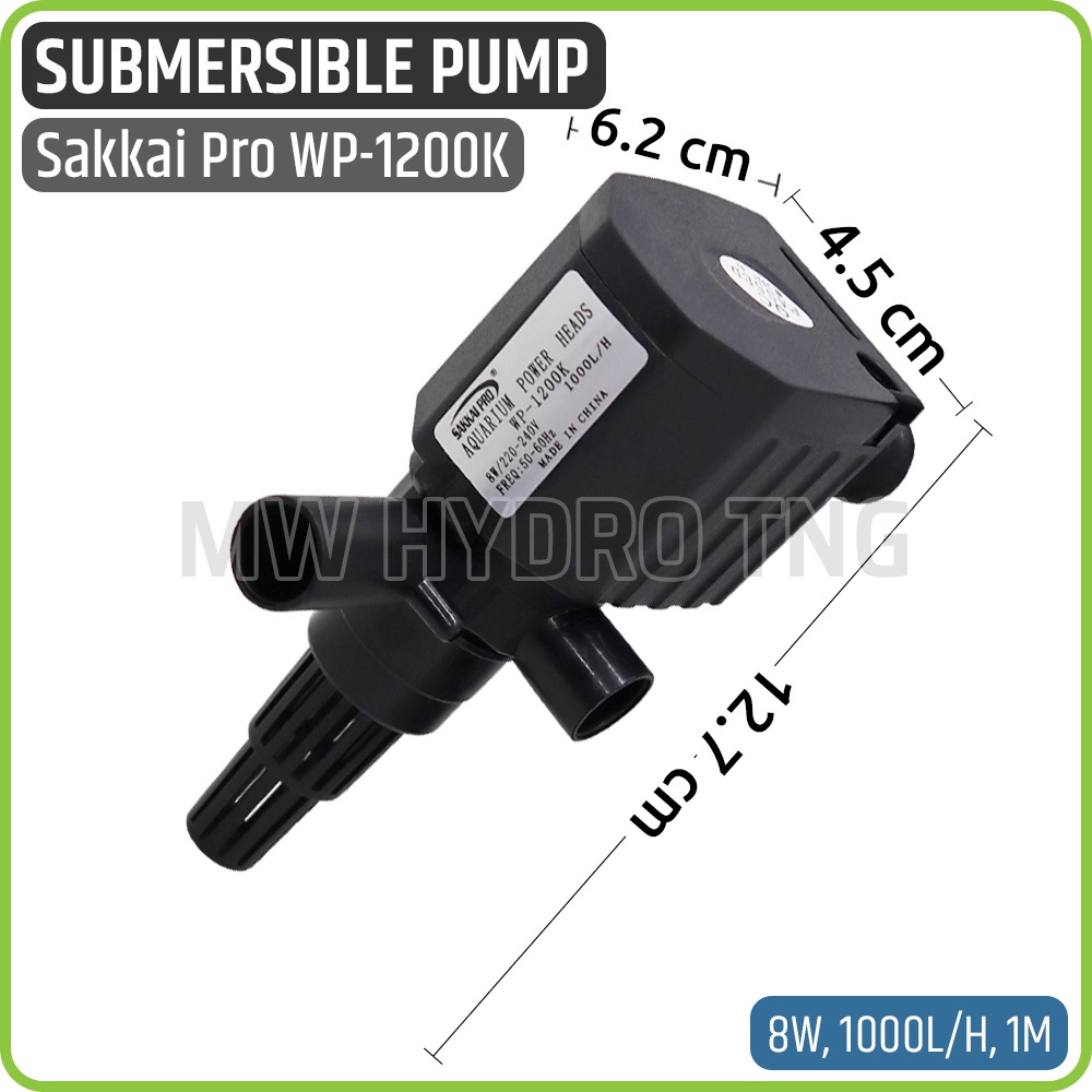 SAKKAI PRO WP-1200K , Submersible Water Pump, 3 in 1 - Pompa Air Celup