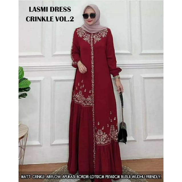 LASMIA DRESS MAXI KRINGKEL BORDIR