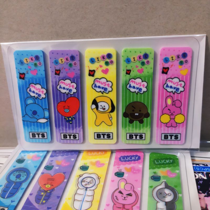 

pembatas buku plastik bt21