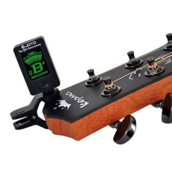 Tuner Gitar Joyo JT-01 Alat Nyetem Nada Gitar Termasuk Baterai