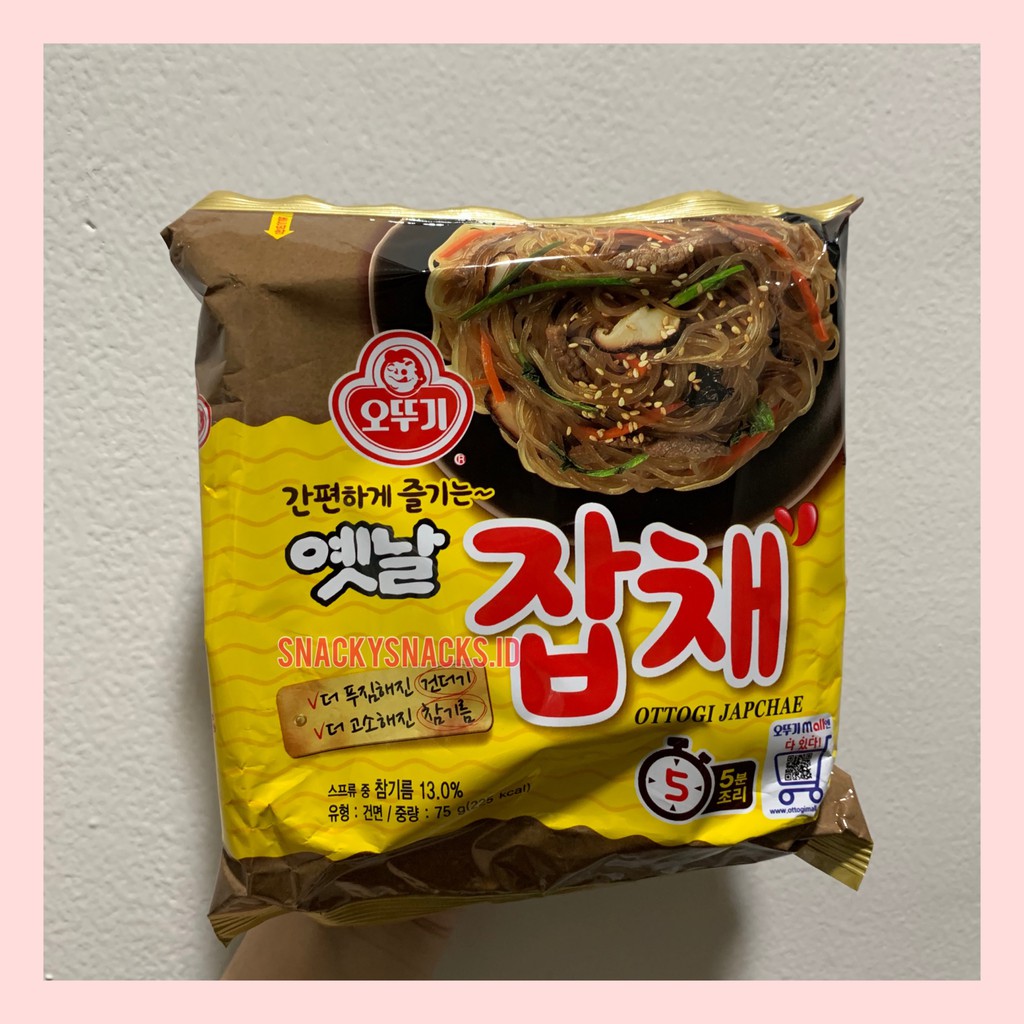 

OTTOGI JAPCHAE INSTAN KOREAN VERMICELLI 75GR