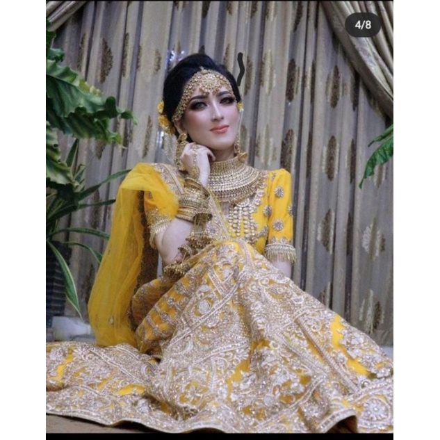 New Anarkali india / baju india sale / full set baju india / bridal set india