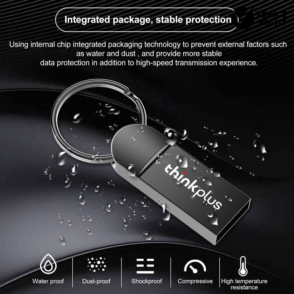 (SF) Lenovo Thinkplus MU222 U Disk Penyimpanan Data Universal High speed Plug Play 64GB 128GB 256GB 512GB 1TB 2TB Usb 2.0