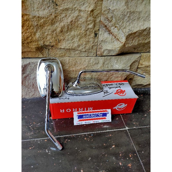spion c50 kaca spion Honda c50 panjang drat spion 14