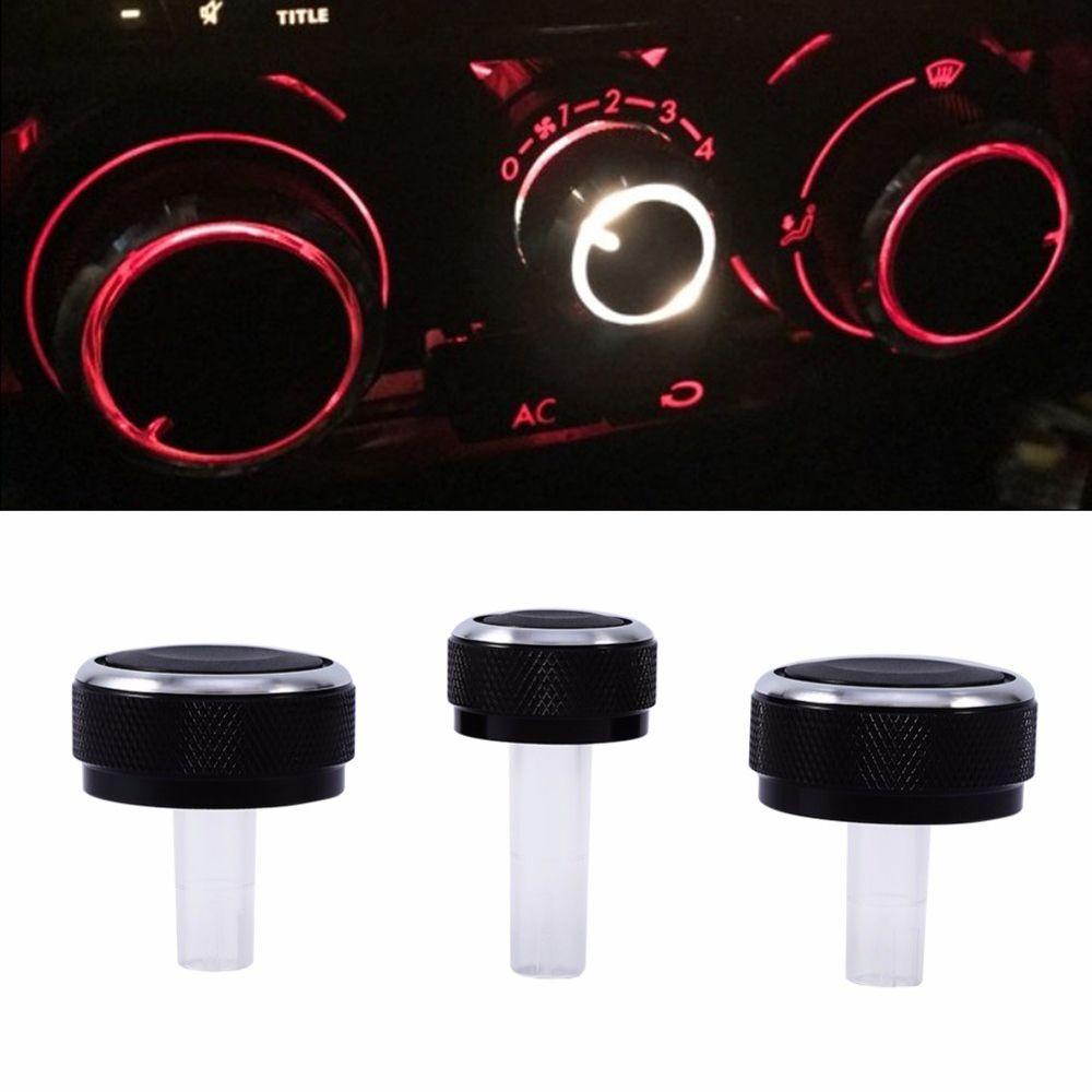 Populer 3Pcs Set Saklar Kontrol Mobil Tombol Otomatis Pemanas A/C Untuk VW Passat B5 Bora Golf MK4