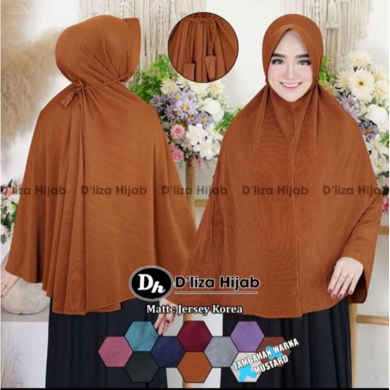 Bergo Plisket Pet Jersy Jumbo Tali