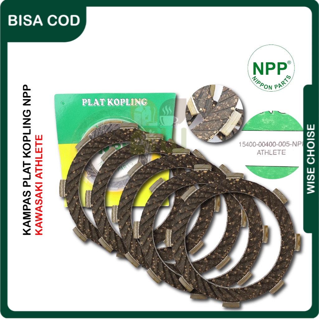 NPP Kampas Plat Kopling Athlete Part Motor Kawasaki 5 lembar