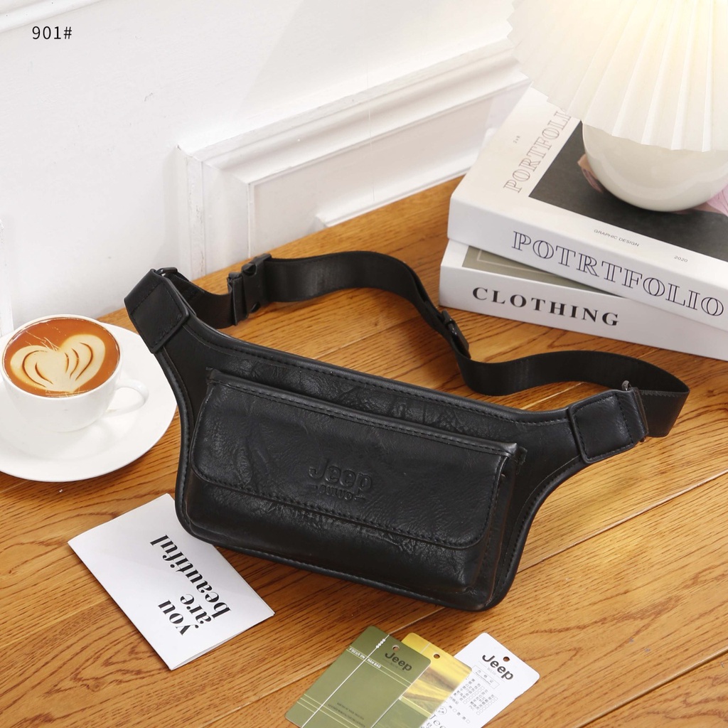 Men Waist Bag Pack Casual Functional Money Phone Belt Bag Male Women Sling Bag #901