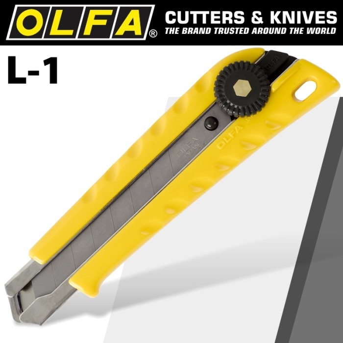 

Pisau Cutter 18mm L-1 Olfa Snap Off Blade Cutter
