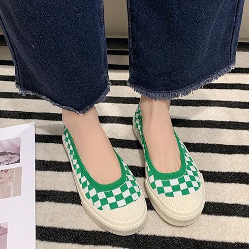 TBIG [COD] Sepatu Slip On Wanita Anagumi Import Korea Style Santai Wanita Remaja