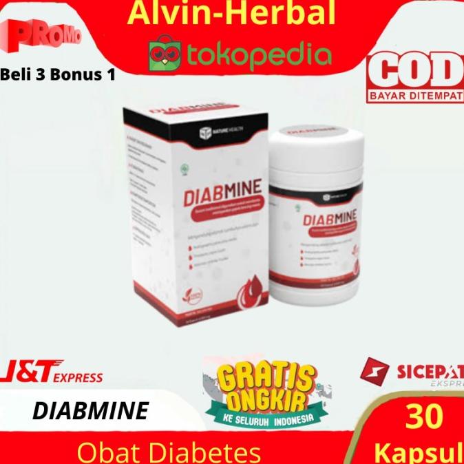 

BAYAR DITEMPAT Diabmine Asli Original Obat Herbal Diabetes Kencing Manis Bpom /OBAT HERBAL ASAM URAT/OBAT HERBAL PELANGSING/OBAT HERBAL KOLESTEROL/OBAT HERBAL DIABETES