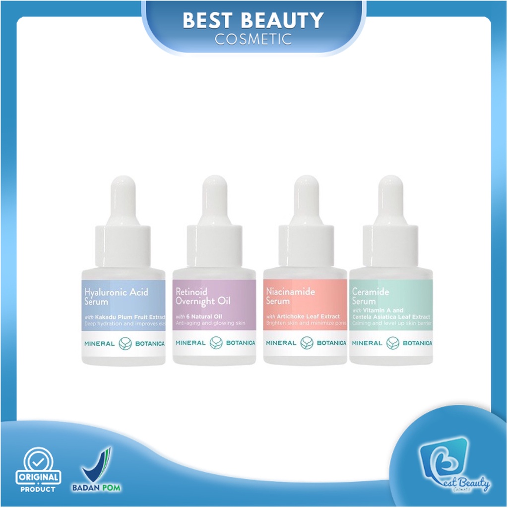 ★ BB ★ Mineral Botanica Retinoid Overnight Oil - Hyaluronic Acid Serum - Niacinamide Serum - Ceramide Serum