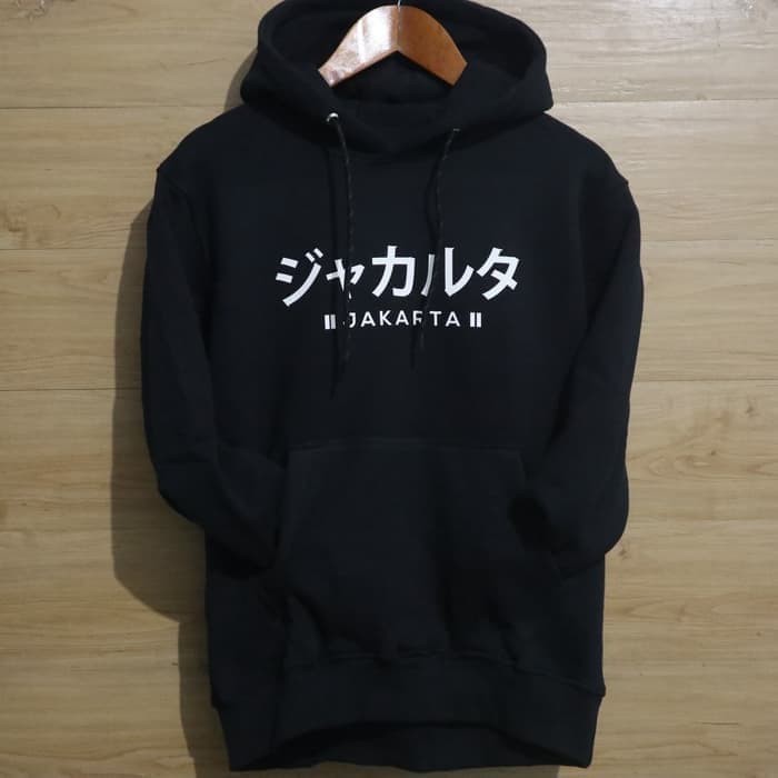 JAKET HOODIE SWEATER TULISAN JAKARTA JEPANG - JAKET HOODIE TULISAN JEPANG - HOODIE JEPANG