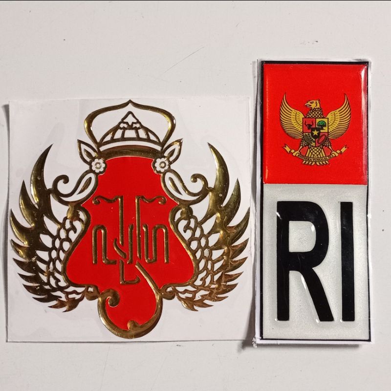 Jual Sticker Emblem Timbul Lambang Logo Kraton Jogja Garuda Ri