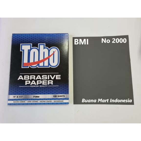 Amplas Duco TOHO No 2000 | Amplas Lembar | Amplas Kertas Grit 2000