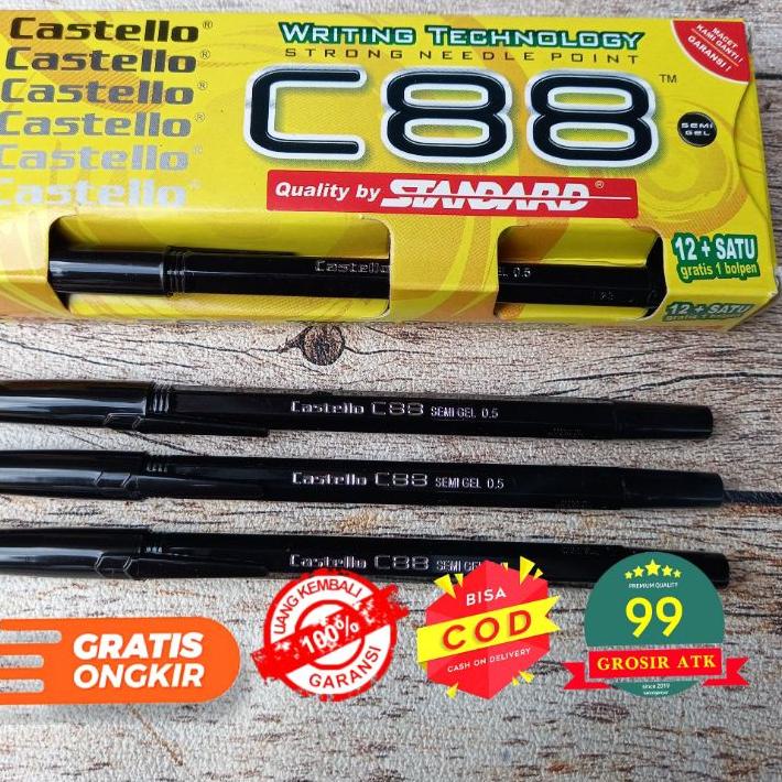 

⚡TOK SIAP 【COD】 C88 Pen/PULPEN STANDARD C88 Castello/castelo/pulpen hitam/standard termurah se indonesia