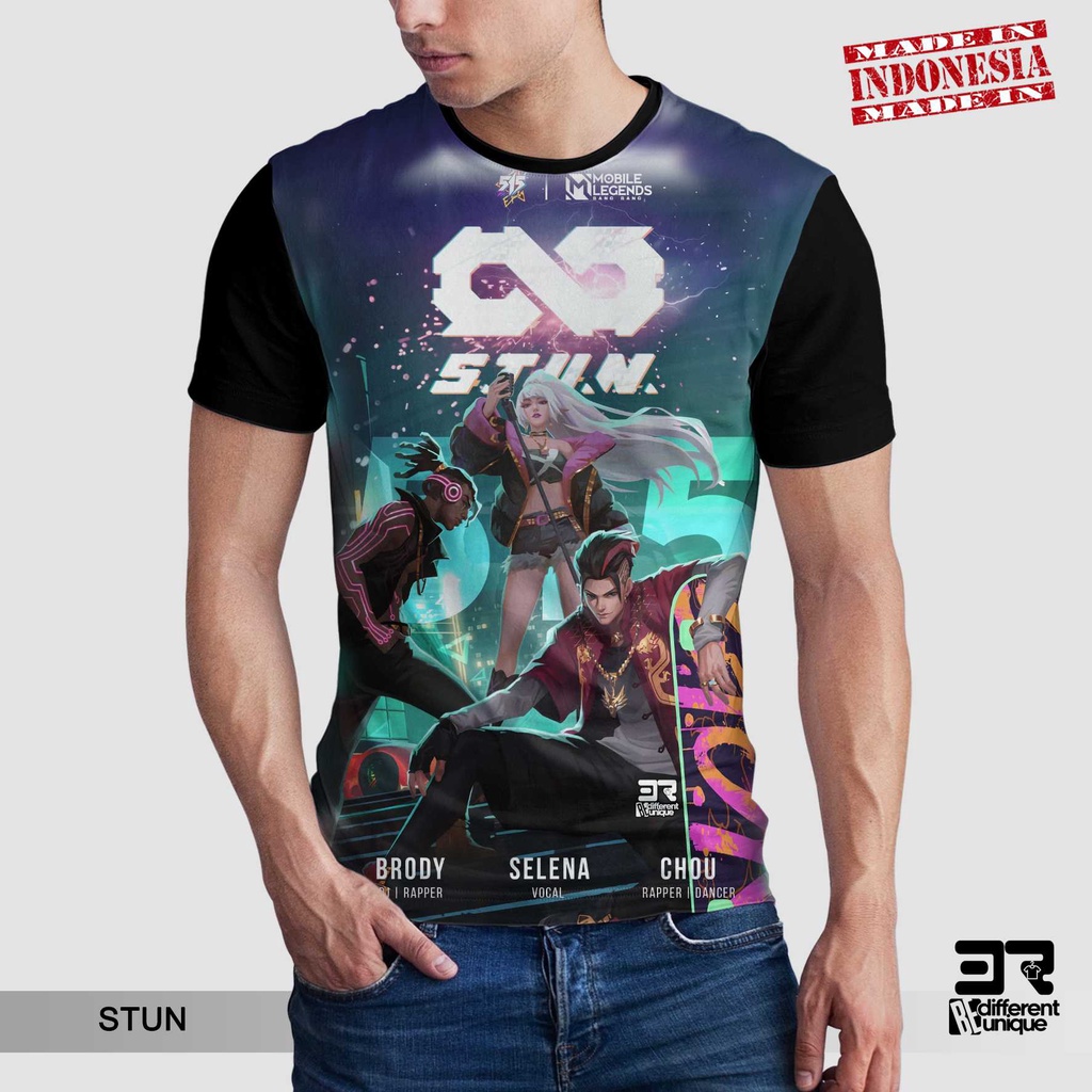 [ COD ] KAOS PRINTING GAMBAR GAME MOBILE LEGEND STUN - BAJU DISTRO ORIGINAL GAMBAR MOBILE LEGENDS ML