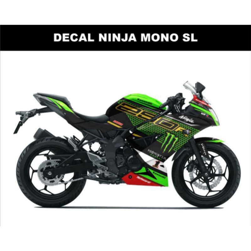 Decal Sticker Ninja SL Mono Full Body Custom