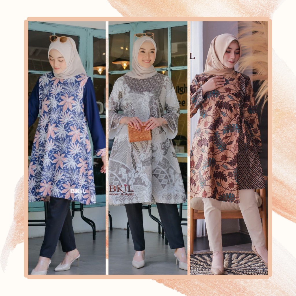 Batik Tunik Shibori Modern