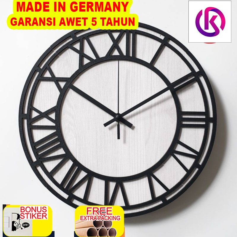

Grosir Jam Dinding Roman White ROMAWI Wall Clock