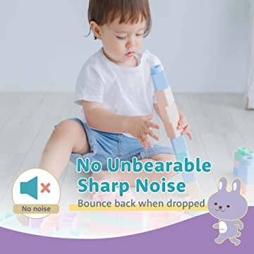 MOOMU Soft Building Block Baby Toys 40 pcs | Mainan Balok Bayi