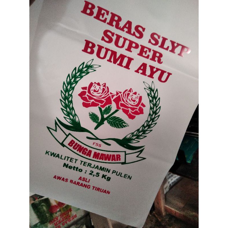 PLASTIK KEMASAN 2.5 KG SABLON 2 WARNA