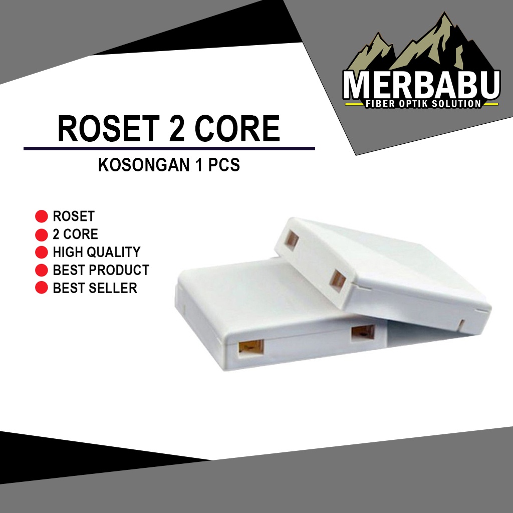 roset 2core/box 2port fiber optik