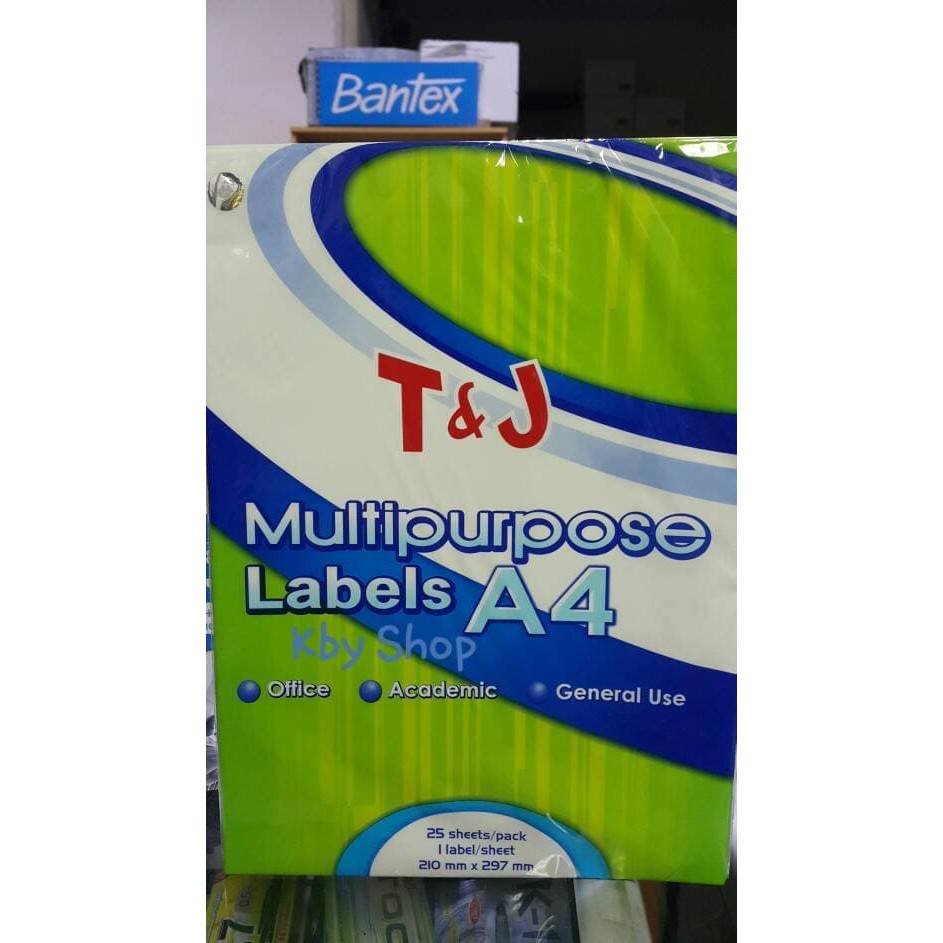 

STIKER PUTIH UKURNA A4 HVS MULTIPURPOSE LABEL STICKER WHITE