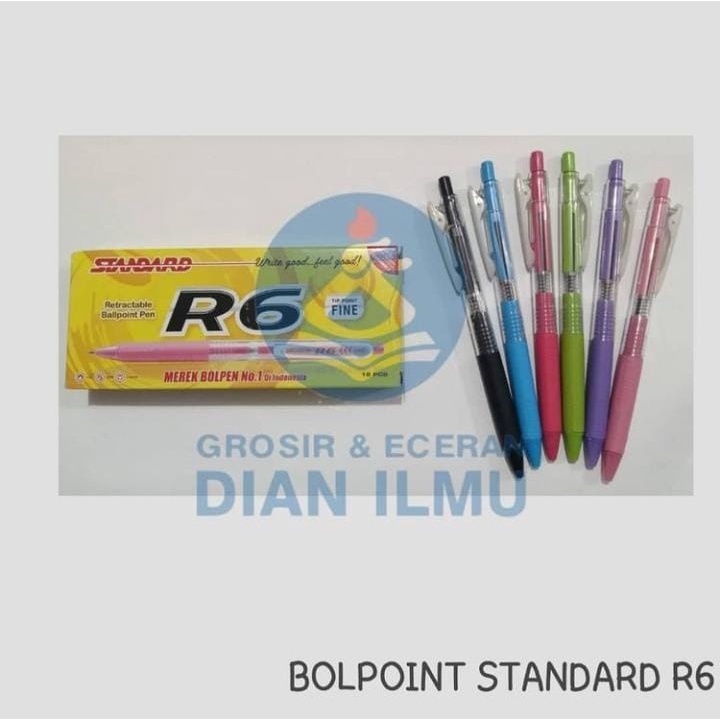 

BOLPOIN STANDART R6 FINE HITAM