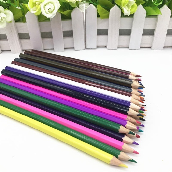 

WARNAPENSIL- RUMAUMA WOOD COLORING PENCIL │ PENSIL WARNA ANAK BEBAS KIMIA MURAH - 36, BIRU -PENSIL