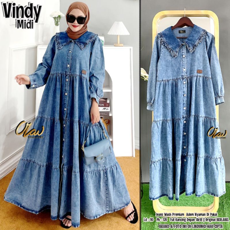 Gamis Gmis Ganis Gamia Gasmis Gsmis Long Midi Maxy Dress Baju Pakaian Wanita Cewek Perempuan Muslim 