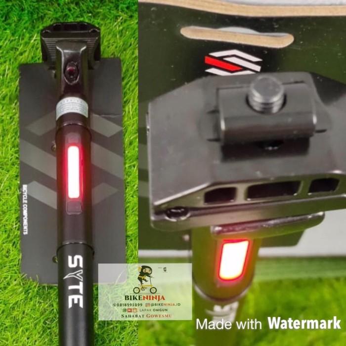 Sparepart Seatpost Sepeda Lipat Syte By Pacific With Lampu Belakang 33.9 X 550