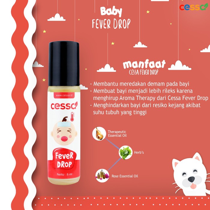 CESSA FEVER DROP ESSENTIAL OIL (0-2 TAHUN) / PENURUN DEMAM BAYI