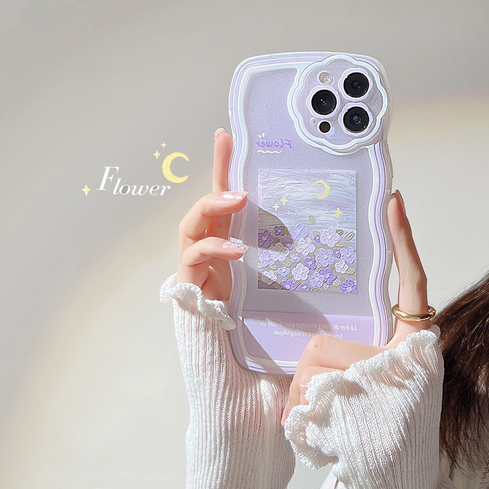 Soft Case Tpu Transparan Frame Gelombang Cover iPhone 13 13pro 13prm 11 7Plus 8Plus Xr XS 13 12pro Max