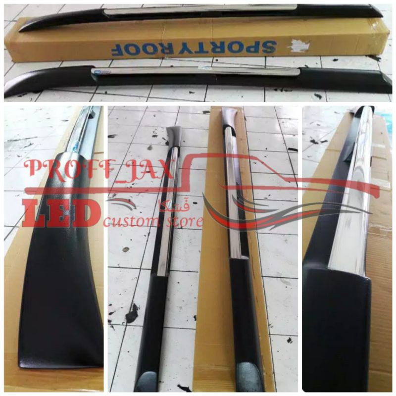 1 set roof rail xtrail sporty besar calya,sigra,innova,xenia,avanza dll ongkir murah
