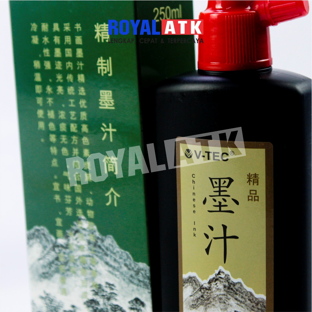 Tinta Cina Kaligrafi V-Tec 50 ml 100 ml 250 ml Tinta China Chinese Ink