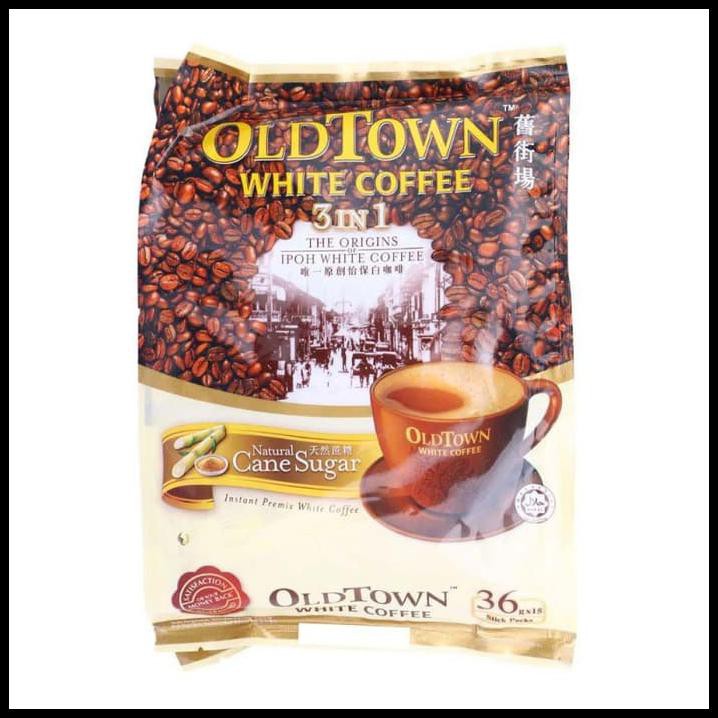 

CYK0 OLD TOWN WHITE COFFEE 3 IN 1 NATURAL CANE SUGAR XDRZ