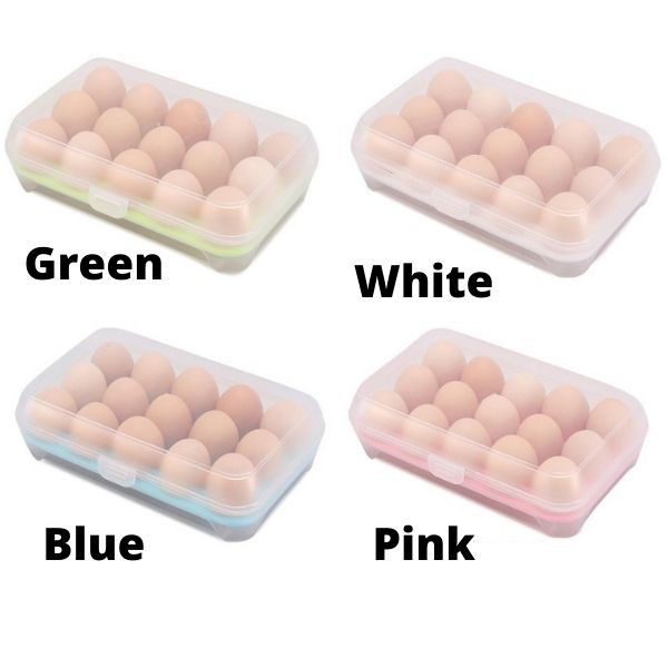 Minigallery Tempat Telur Isi 15 Sekat Kotak Telor Egg Storage box Penyimpanan Telor rak serbaguna 85