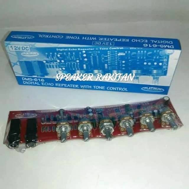 Kit digital echo repeater with tone control 2 mic DMS-616