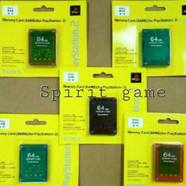 Memory Card Ps2 lampu Transparan - 64MB