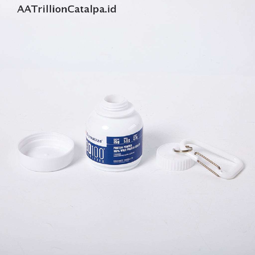 Aatrillioncatalpa Botol Kontainer Bubuk Protein Mini Portable 100ML Untuk Olahraga Outdoor