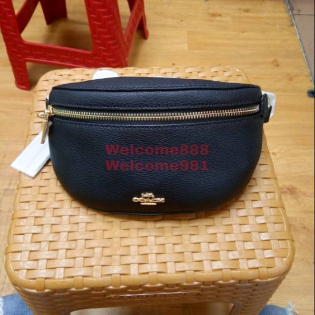 Tas pinggang coach mungil polos qty mirror