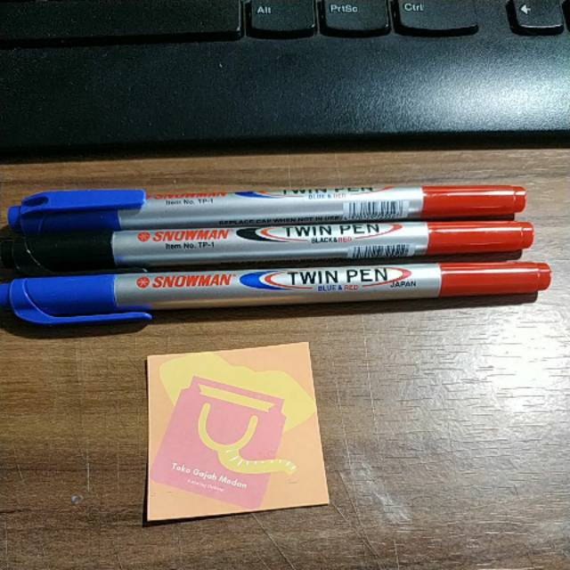 

Spidol Snowman Twin Pen