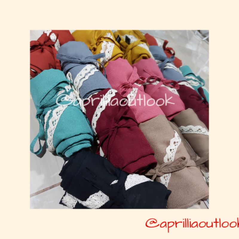 Bergo / Hijab Instant Renda / Renda