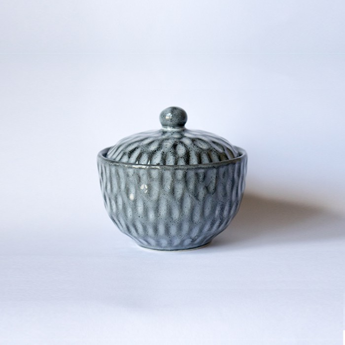 

Sugar Bowl Grey Tempat Gula Tempat Garam Tempat bumbu Keramik