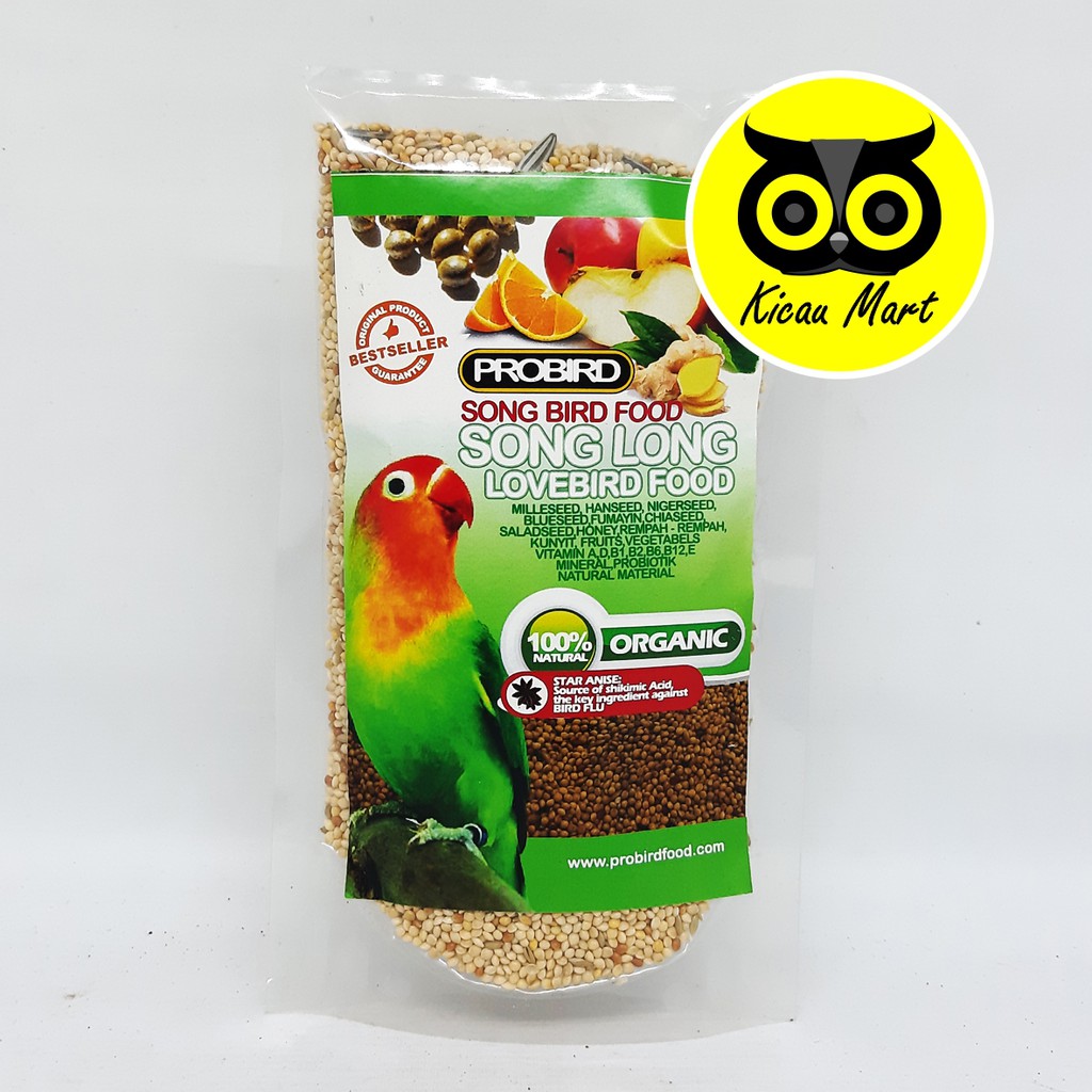 PAKAN MAKANAN HARIAN BURUNG LOVEBIRD BIJI BIJIAN MILET MILLET SONG LONG BIRD SEED PROBIRD PSOLBSR